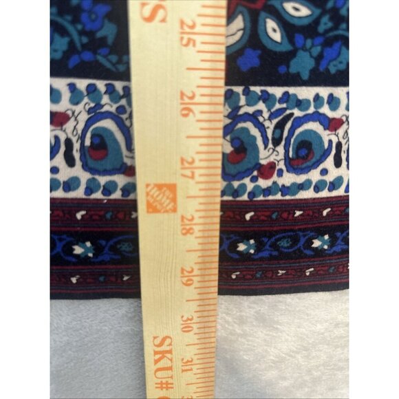 Ulla Popken Boho Paisley Print Tunic Top Size 32/34 (3X) V-Neck 3/4 Sleeve - Picture 2 of 13